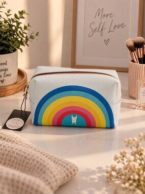 French Bull Cosmetic Bag Colorful Makeup Pouch